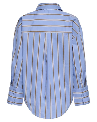 JDY - JDYSerena Skjorte - Bel Air Blue/Golden Brown